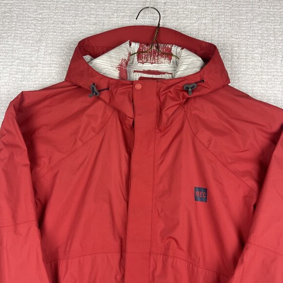 Mountain Equipment Co Op MEC Rain/Wind Shell Jacket Ultralight Hike Red Men M - Picture 3 of 16